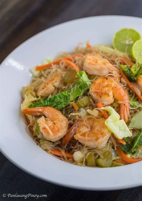 Shrimp Pancit Bihon Recipe Unloved Pancit Pancit Bihon Recipe