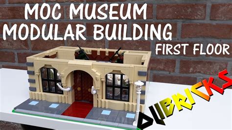 My Lego Moc Museum Modular Building First Floor Youtube