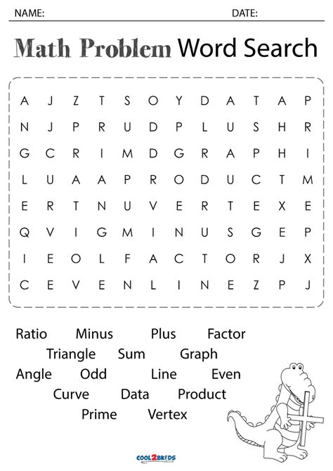 Math Word Search Free Printable Math Word Search Puzzles Printable
