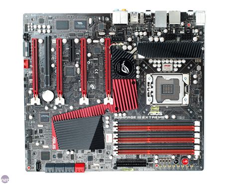 These allow for theoretical data transfer speeds of up to 6gb/s, as opposed to the 3gb/s of sata 2.0. Asus Rampage III Extreme PCI-E slots and power cables ...