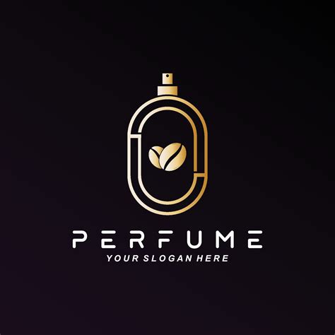 Luxury Perfume Bottle Logo Design Illustration For Cosmetics Beauty