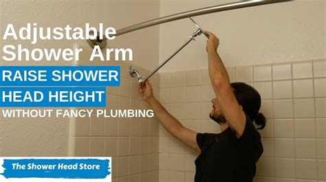 How To Install An Adjustable Shower Arm To Raise Or Lower The Height Of