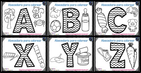 Abecedario Para Colorear Listo Para Descargar E Imprimir Abecedario