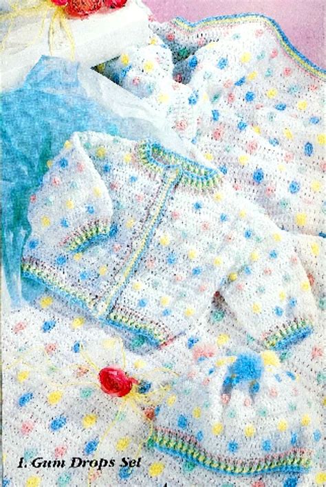 Vintage Knitting And Crochet Pattern Booklet Pdf Baby Layette Etsy