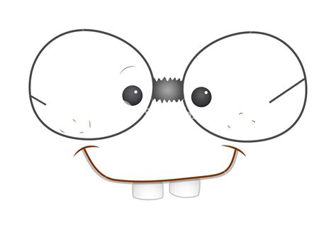 happy dumb funny cartoon face royalty free stock image storyblocks