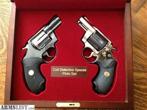 Armslist For Saletrade Colt Detective Special Pinto Set