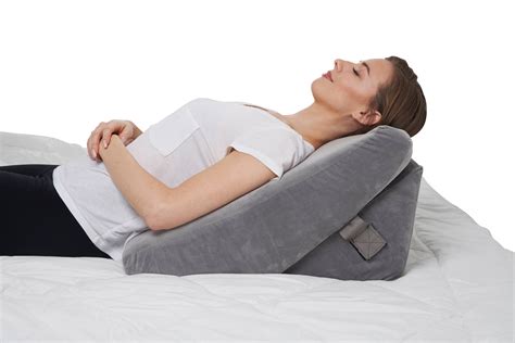 Bed Wedge Pillow For Legs And Back Support Adjustable 9and12 Inch