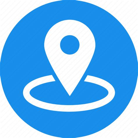 Blue Gps Location Map Marker Navigation Nearby Icon Download On