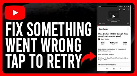 How To Fix Youtube Something Went Wrong Tap To Retry Youtube