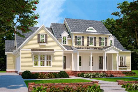 Plan 710014btz 4 Bed Country Home Plan With Porches Front And Back