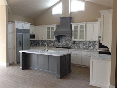 Elegant Grey Shaker Kitchen Cabinets Shaker White Kitchen Fluted Grey
