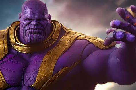 Thanos Snapping His Fingers HD Wallpaper 4k Stable Diffusion