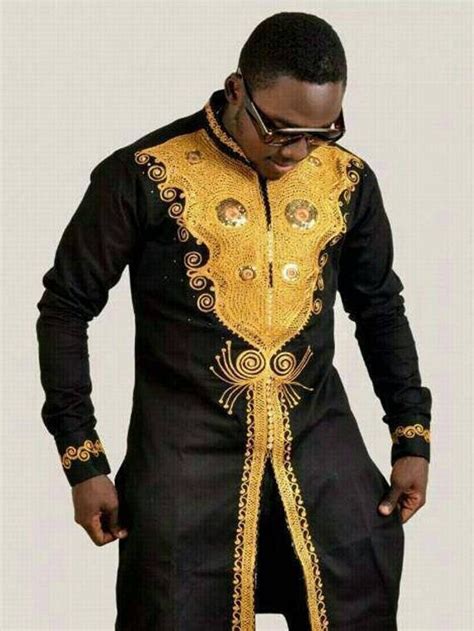 Gold Embroidery Shirt African Wedding Suit African Mens Clothing Dashiki Mens Suit African