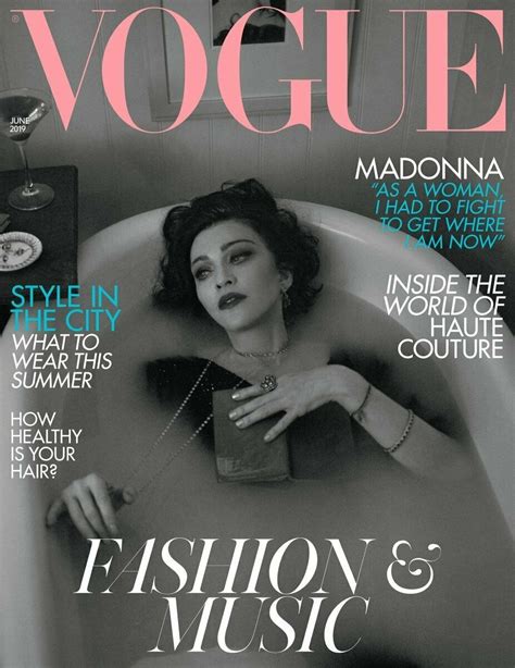 British Vogue Magazine June 2019 Madonna Cover And Feature