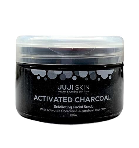 Activated Charcoal Exfoliating Facial Scrub Juji Skin