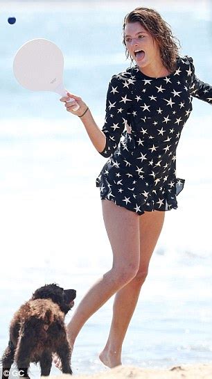 Australias Next Top Model Winner Montana Cox Flashes Her Bikini Bottoms In The Hamptons Daily