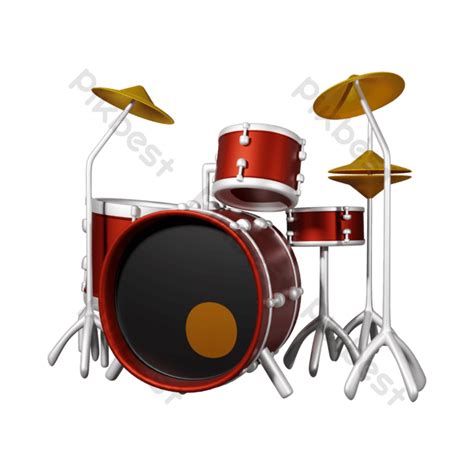 Drum Set Kit Vector Illustration Musical Instruments Stock Png Images