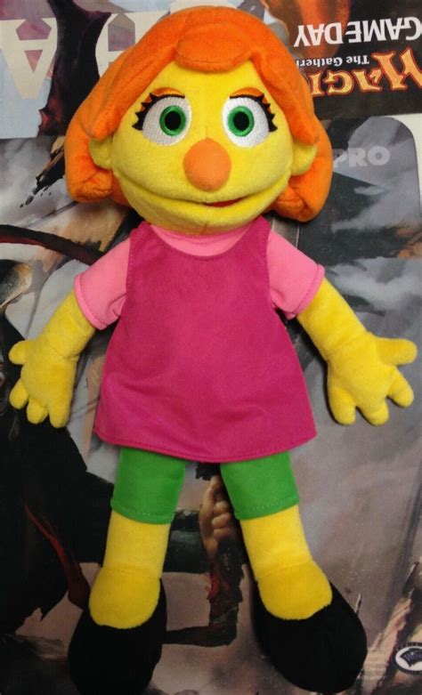 Sesame Street Julia Gund Autism Autistic Plush Girl Doll Muppet Orange Hair Ebay