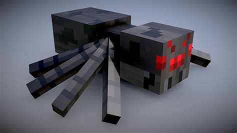 Minecraft Spider Download Free 3d Model By Vincent Yanez