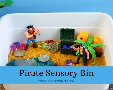 Learning And School Pirate Sensory Kit Pirate Sensory Bin Dig For