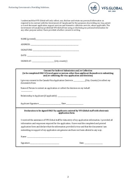 Canada Consent Form Vfs Complete With Ease Airslate Signnow