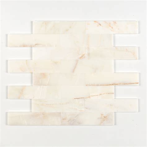 Calacatta Amber Honed Marble Tile 3x12x12 White Marble