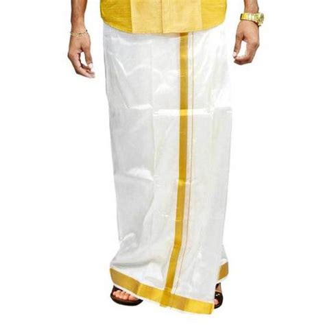 Pure Silk Dhoti For Men At Best Price In Kanchipuram Chengalvarayan