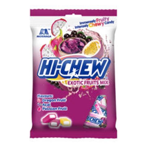 Morinaga Hi Chew Chewy Fruit Candy In Bag Exotic Fruits Mix 100g Starry Kent