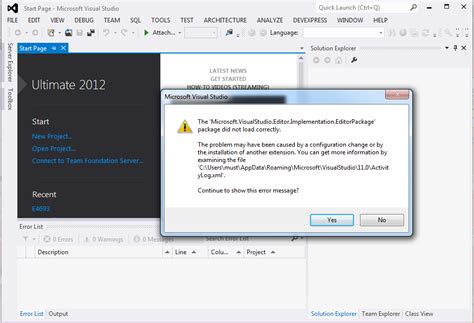 C How Can I Fix The Microsoft Visual Studio Error Package Did Not