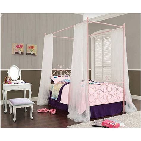 Buy top selling products like under the canopy® matelasse twin xl blanket in taupe and delta children poppy house twin platform bed in grey. Powell Canopy Wrought Iron Princess Twin Bed, Multiple ...
