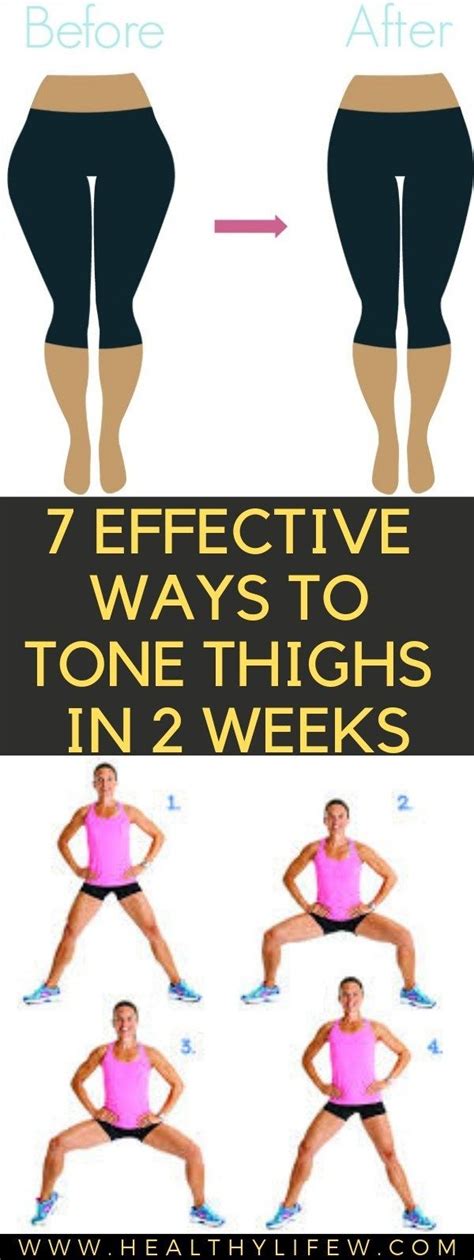 How To Tone Thigh In 2 Weeks Tone Thighs Exercise Thigh Exercises