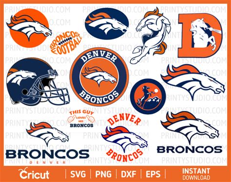Denver Broncos Svg Cut Files Broncos Logo Svg Clipart File Inspire
