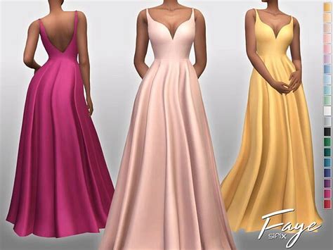 Faye Gown By Sifix At Tsr Sims 4 Updates