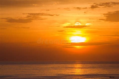 Seascape Beautiful Sunset Stock Image Image Of Cloudy 27023155