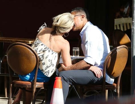 Amy Robach And T J Holmes Enjoy Steamy Public Kiss As They Struggle To Keep Their Hands Off