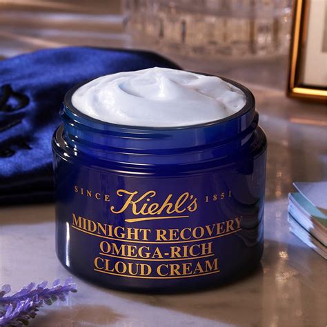 Kiehls Midnight Recovery Omega Rich Cloud Cream Unisex Clear