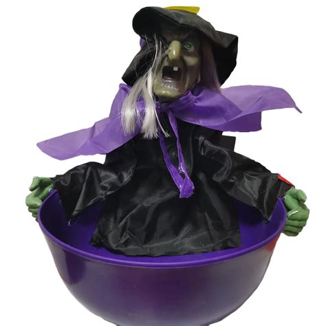 Halloween Electric Witch Fun Fruit Bowl Party Decoration Haunted House Props Scary Glow Party