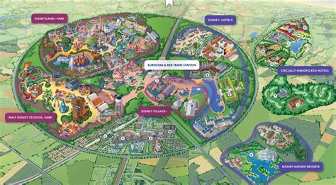 Disneyland paris map — 1,943 hectares of disney fun and magic located 32 km east of paris. Cars Route 66 Coming to Walt Disney Studios Park at Disneyland Paris