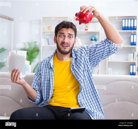 The Man Angry At Bills He Needs To Pay Stock Photo Alamy