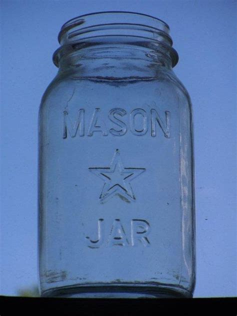 Antique Mason Jar With Star Missouri Reception Pinterest Masons