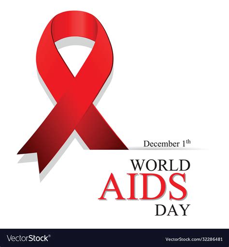 World Aids Day 1st December Royalty Free Vector Image