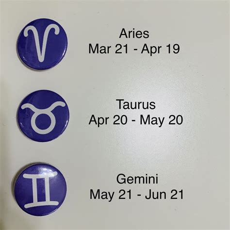 Astrological Sign Pin Badges Hobbies And Toys Stationery And Craft