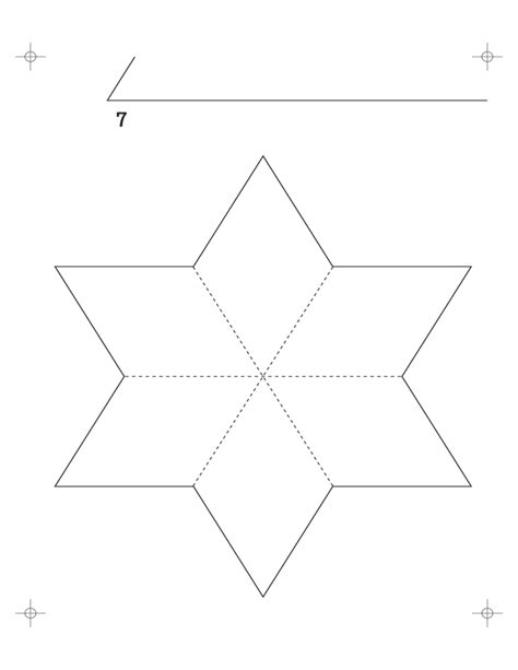 Six Pointed Star Template Free Download