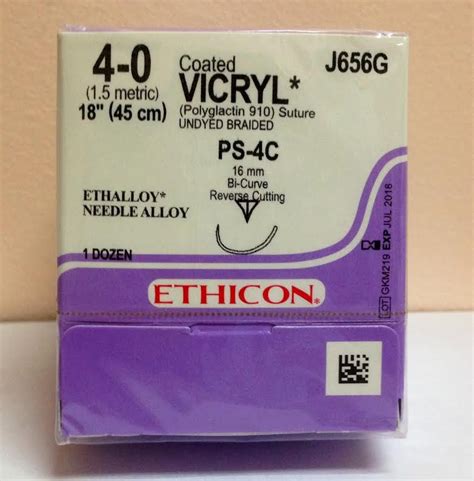 Ethicon J656g Coated Vicryl Suture Absorbable Precision Point