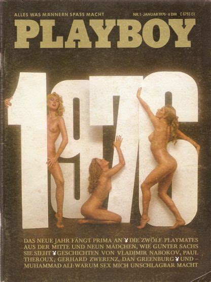 Akt Erotika Časopis Playboy 1976 01 Januar Něm verze