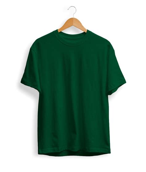 Solid Bottle Green T Shirt Unleashed Premium
