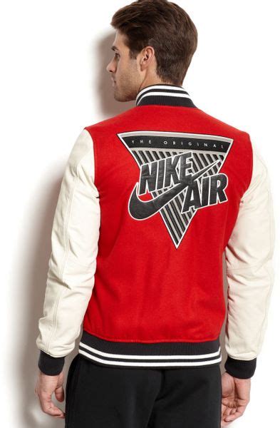 Nike Basketball Air Varsity Jacket In Red For Men University Red Lyst