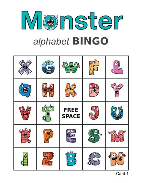 Printable Alphabet Bingo Cards Pdf Dennis Henningers Coloring Pages