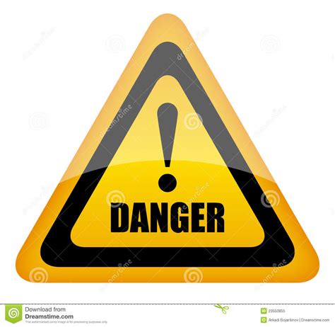 Danger sign illustration stock vector. Illustration of failure - 23550855