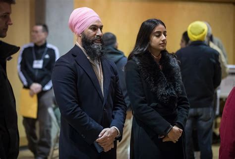 Who has a height of 178cm tall and a weight of 75 kg as of 2019. NDP Leader Jagmeet Singh votes in advance in Burnaby South ...